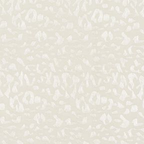 Leopard print viscose fabric – white, 