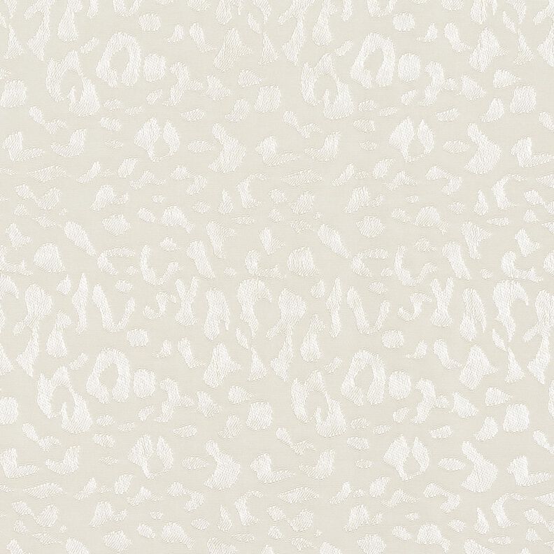 Leopard print viscose fabric – white,  image number 1