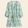 Double Gauze/Muslin Floral Pattern – eucalyptus/white,  thumbnail number 5