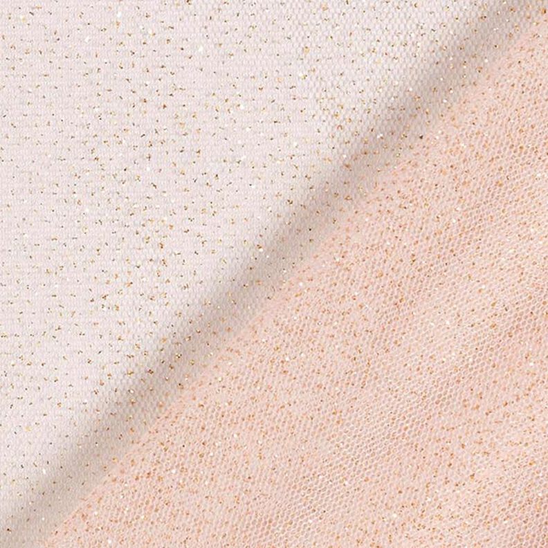 Royal Glitter Tulle – light pink/gold,  image number 4