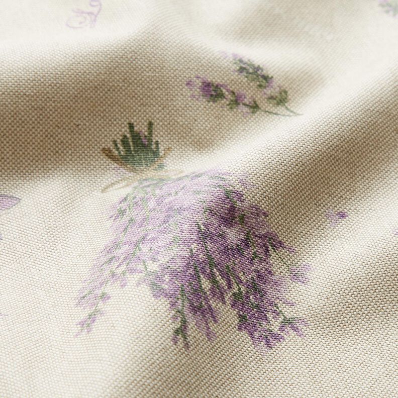 Coated Cotton Lavender bouquet – natural/lavender,  image number 3