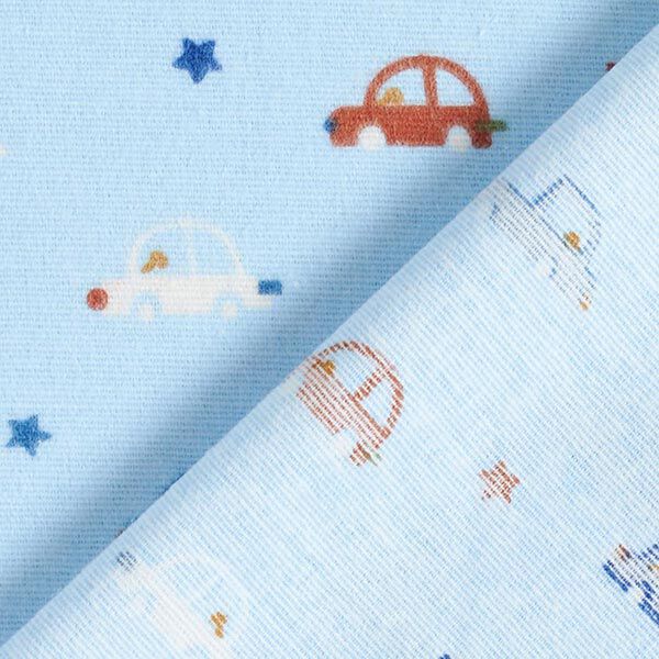 Cotton Flannel Cars – light blue,  image number 5