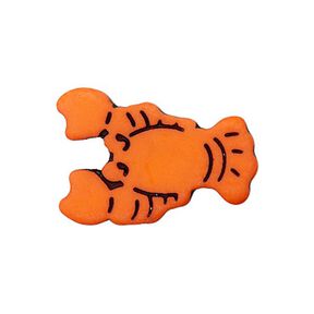Lobster Polyester Shank Button  - orange, 