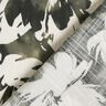 viscose fabric watercolor wild roses – dark pine/offwhite,  thumbnail number 4