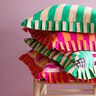 Decor Fabric Half Panama Block Stripes – intense pink/orange,  thumbnail number 6