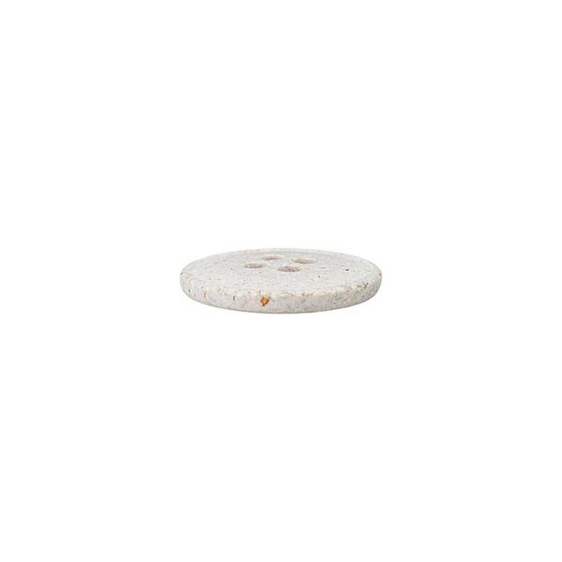 Recycled 4-Hole Hemp/Polyester Button – offwhite,  image number 2