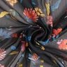 Crepe chiffon delicate flowers – black,  thumbnail number 3