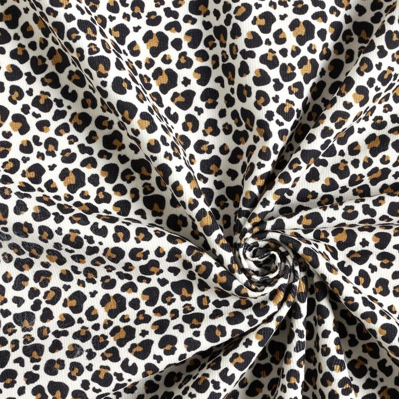 Baby Cord small leopard print pattern – offwhite,  image number 3