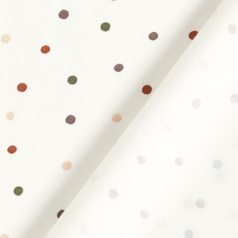 Cotton Jersey colourful dots – offwhite,  image number 4