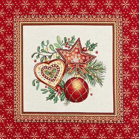Decorative Panel Tapestry Fabric Christmas Decorations – carmine, 