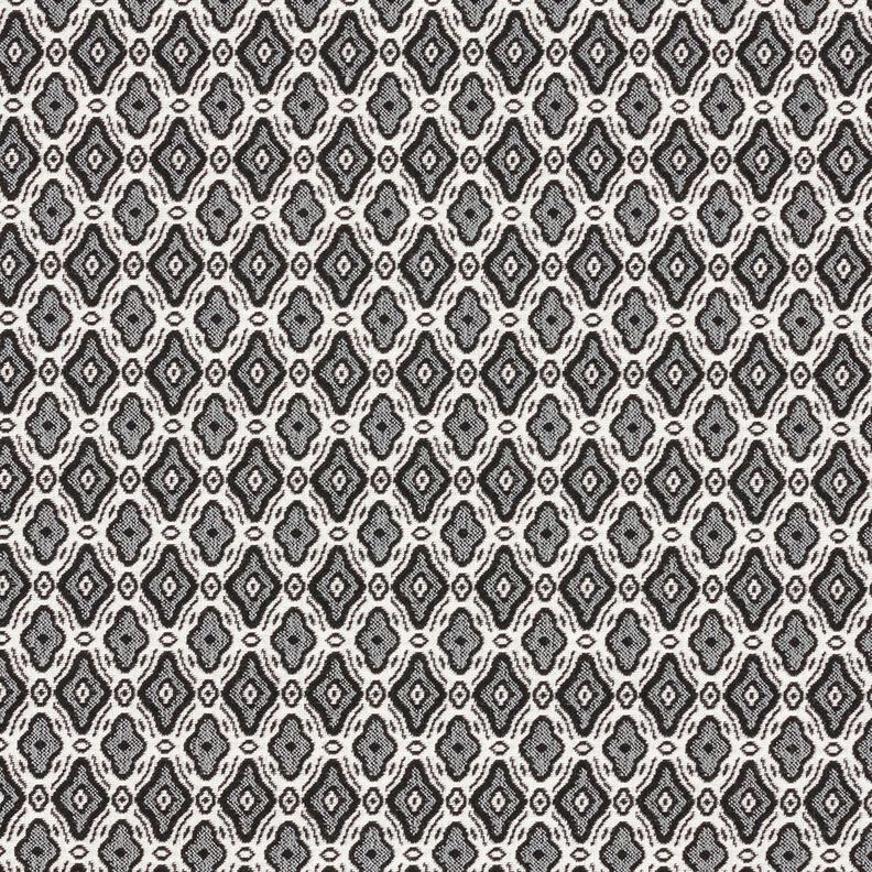 Stretch Jacquard Viscose Blend Sophisticated diamonds – offwhite/grey,  image number 1