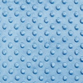 Cosy Fleece Embossed Dots – light blue, 