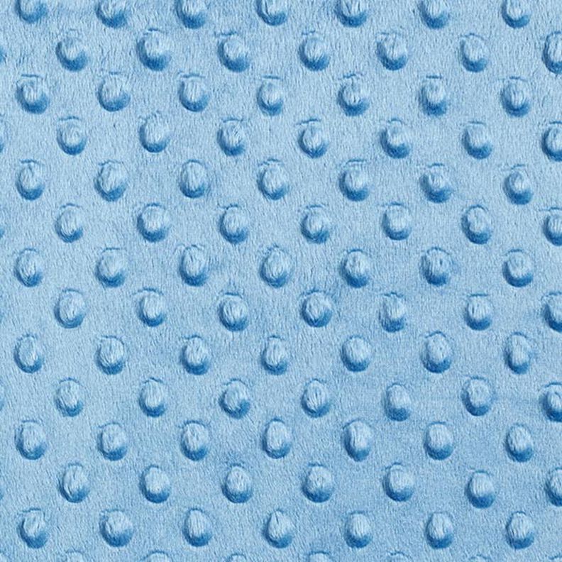 Cosy Fleece Embossed Dots – light blue,  image number 1