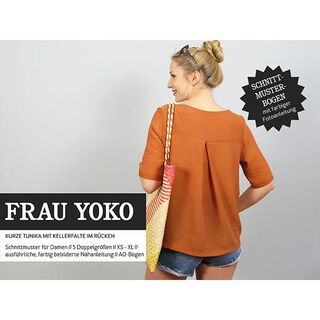 WOMAN YOKO - short tunic with box pleats in the back, Studio Schnittreif  | XS -  XXL, 