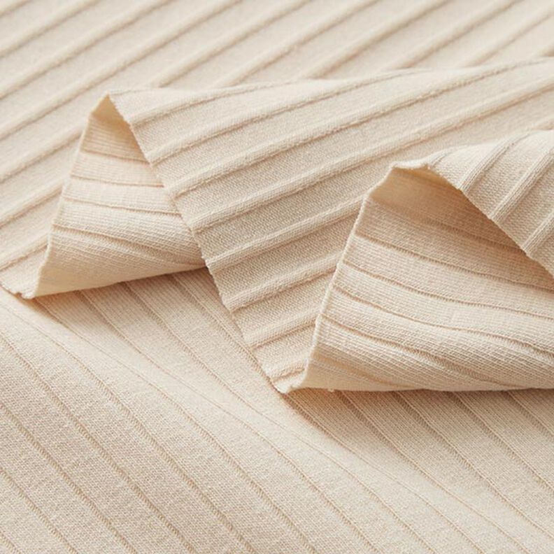 Plain ribbed jersey – natural,  image number 4