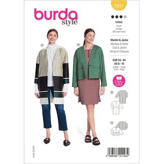 jacket / coat  | Burda 5931 | 34-44, 