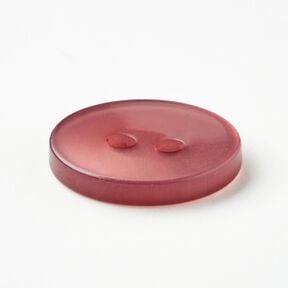 2-hole button shiny [Ø 15 mm] – dark dusky pink, 