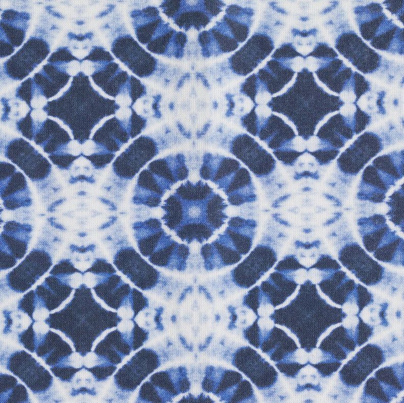 Decor Fabric Canvas Batique Circles – indigo/white,  image number 5