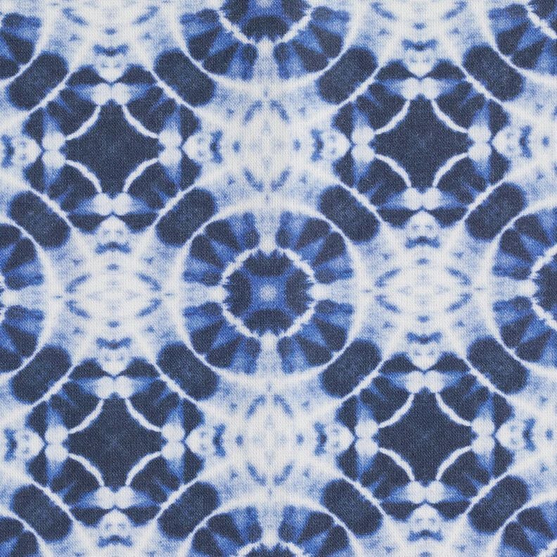 Decor Fabric Canvas Batique Circles – indigo/white, image number 5