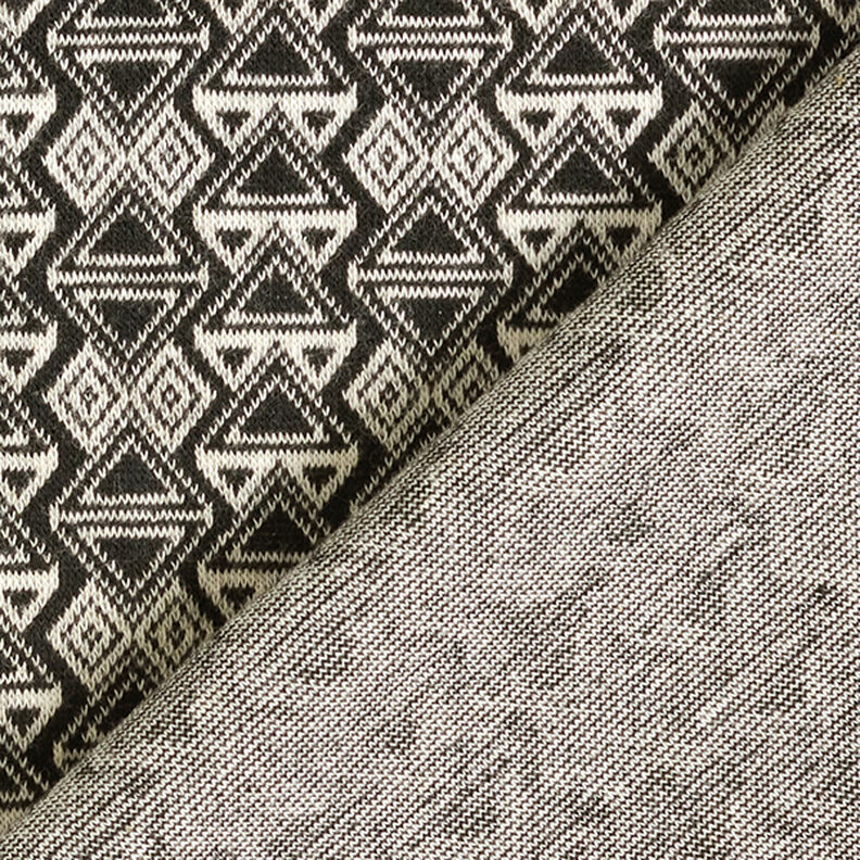 Triangles knitted jacquard – black/white,  image number 4