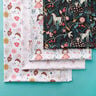 Cotton Poplin Unicorn in the Fairytale Forest – black,  thumbnail number 6