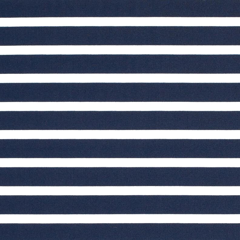 Swimsuit Fabric Nautical Stripes – midnight blue/white,  image number 1