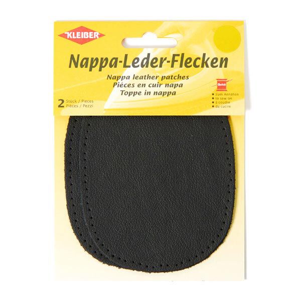 Nappa Leather Patches – black,  image number 1