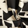 Decor Fabric Jacquard abstract, textured – black/offwhite,  thumbnail number 3