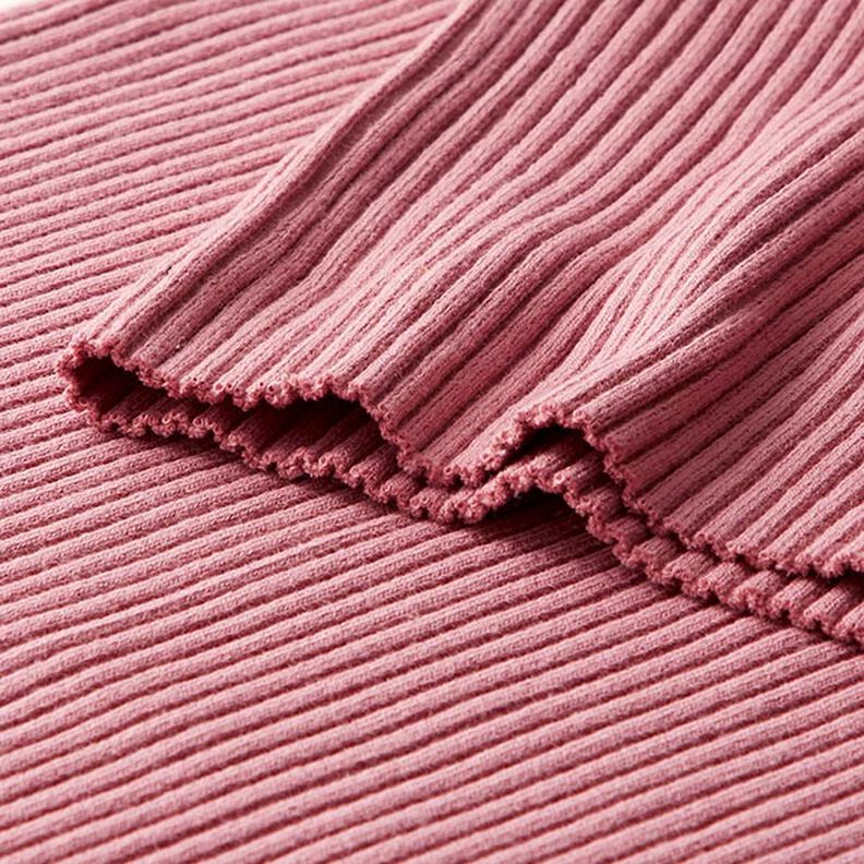Heavy Hipster Jacket Cuff Ribbing – dusky pink,  image number 2