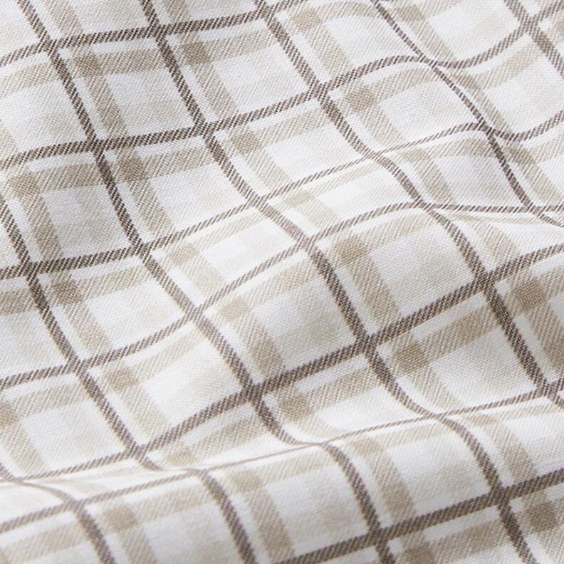 Double Check Cotton Poplin – white/anemone,  image number 2