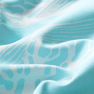 GOTS Cotton jersey Waves | Tula – light blue, 