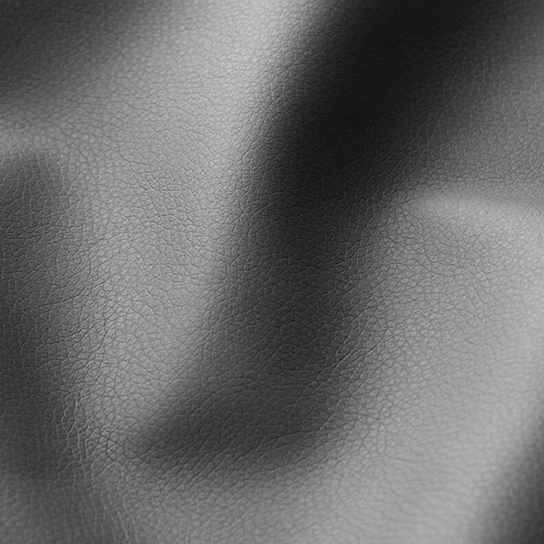 Upholstery Fabric imitation leather natural look – dark grey,  image number 2