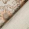 Double Gauze/Muslin Summer Flowers – light taupe/medium brown,  thumbnail number 4