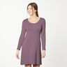 Medium Cotton Jersey Plain – aubergine,  thumbnail number 6
