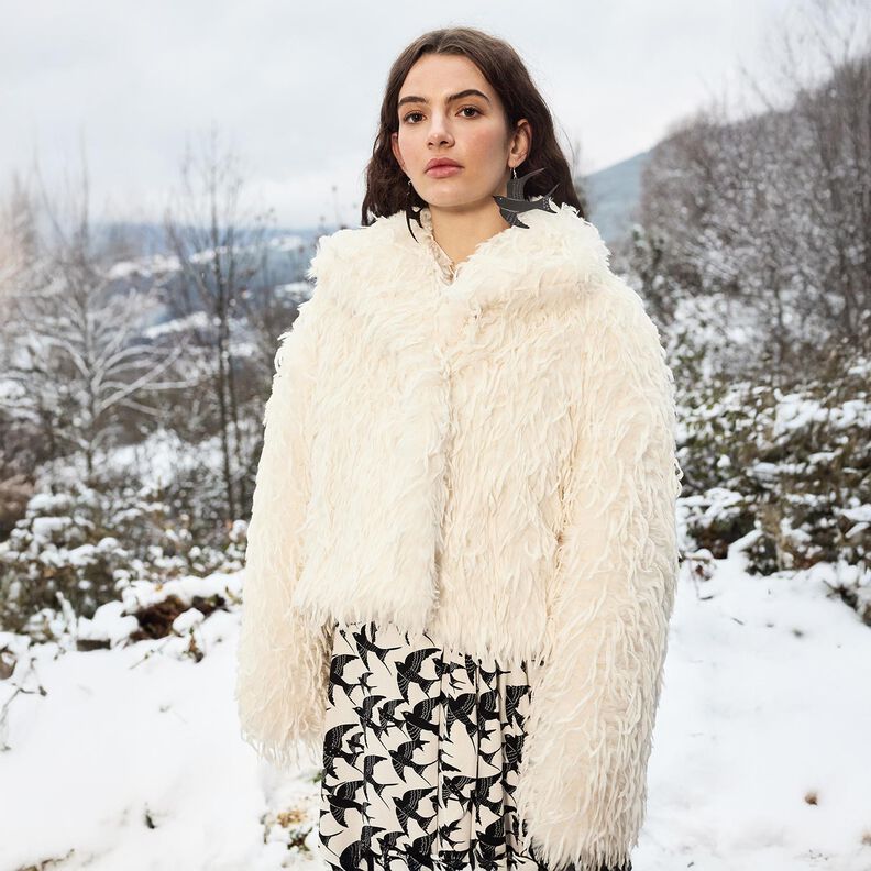 Faux Fur Plain springs | Katia Fabrics – white,  image number 6