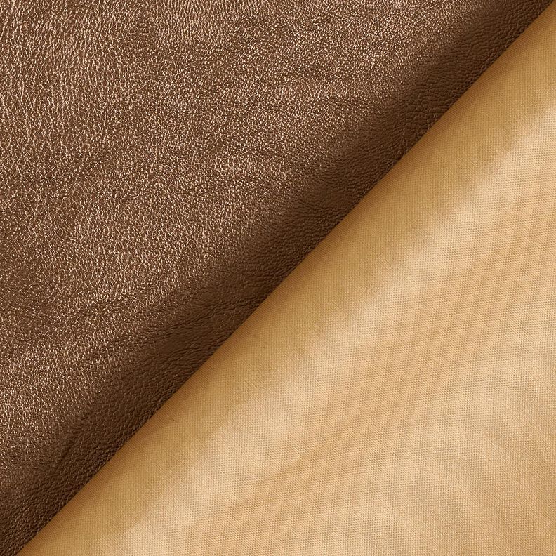 Stretch Imitation Leather Metallic – cinnamon,  image number 3