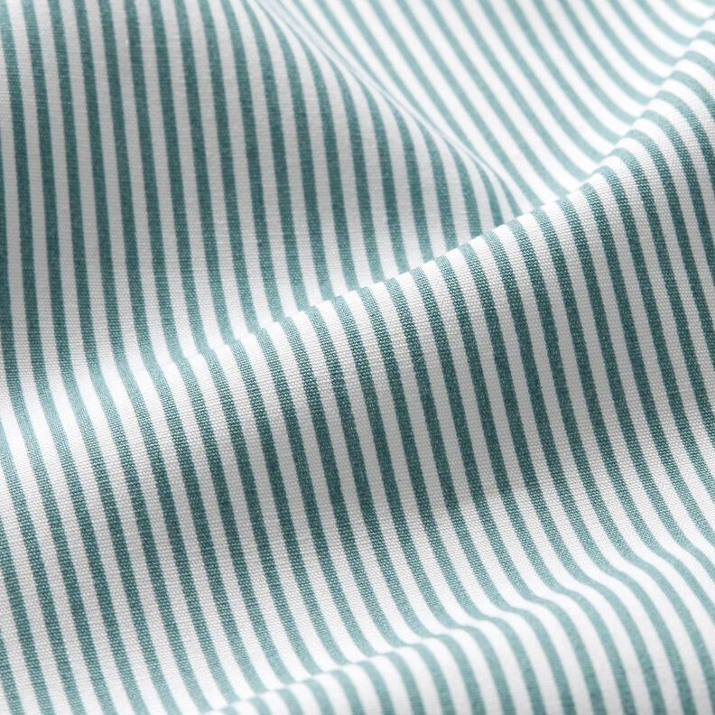 Cotton Poplin Mini stripes – pearl grey/white,  image number 2