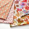 Decor Fabric Panama colourful flowers – cream/terracotta,  thumbnail number 5