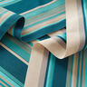 Outdoor Deckchair fabric Longitudinal stripes 45 cm – almond/petrol,  thumbnail number 2
