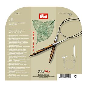 Circular Knitting Needle Set Natural, 12 pieces [4,0 – 10,0] | Prym, 