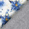 Alpine Fleece watercolour stars – natural/indigo,  thumbnail number 4