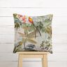 Decor Fabric Half Panama exotic jungle – natural/dark pine,  thumbnail number 7