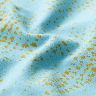 GOTS Cotton Jersey Ears of Corn | Tula – aqua blue/curry yellow, 