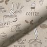 Coffee, Tea & Cake Half Panama Decor Fabric – natural,  thumbnail number 2