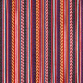 Decor Fabric Jacquard Chevron stripes – carmine/green, 