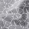 Coated Cotton abstract mini leaves – grey/white,  thumbnail number 3