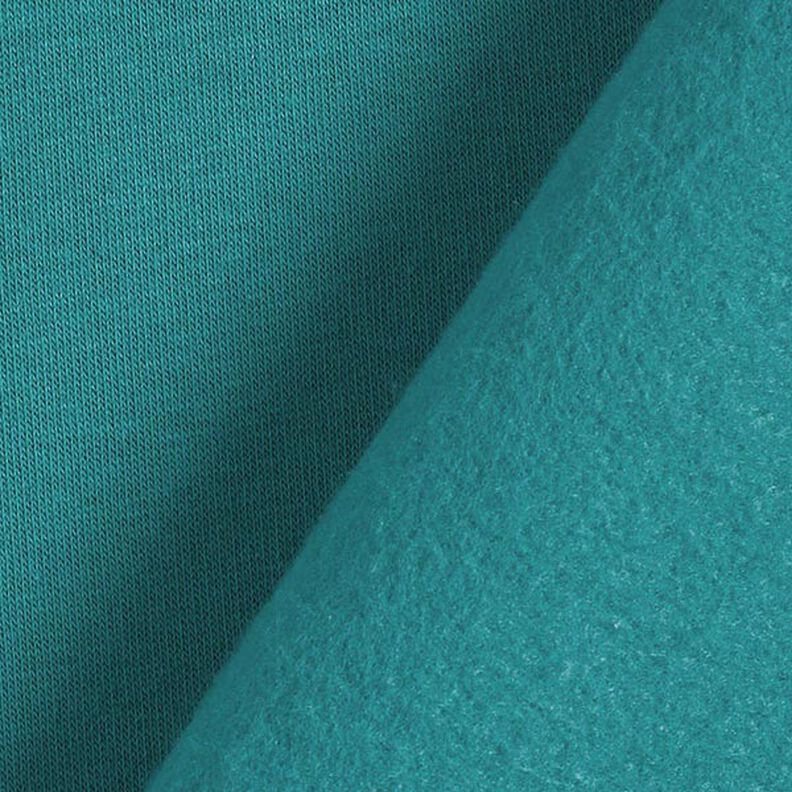 Brushed Sweatshirt Fabric – petrol,  image number 5