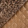 Quilted Fabric Diamonds and Leopard print – mocca/dark brown,  thumbnail number 3