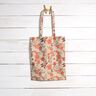 Decorative fabric, half Panama, Flower Meadow – coral/natural,  thumbnail number 8
