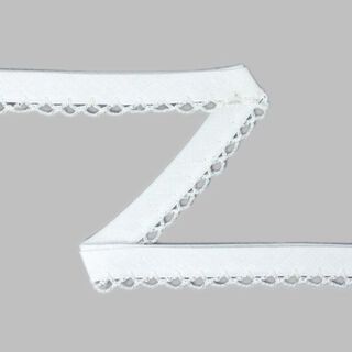 Bias Tape with Crochet Trim 9 – white, 
